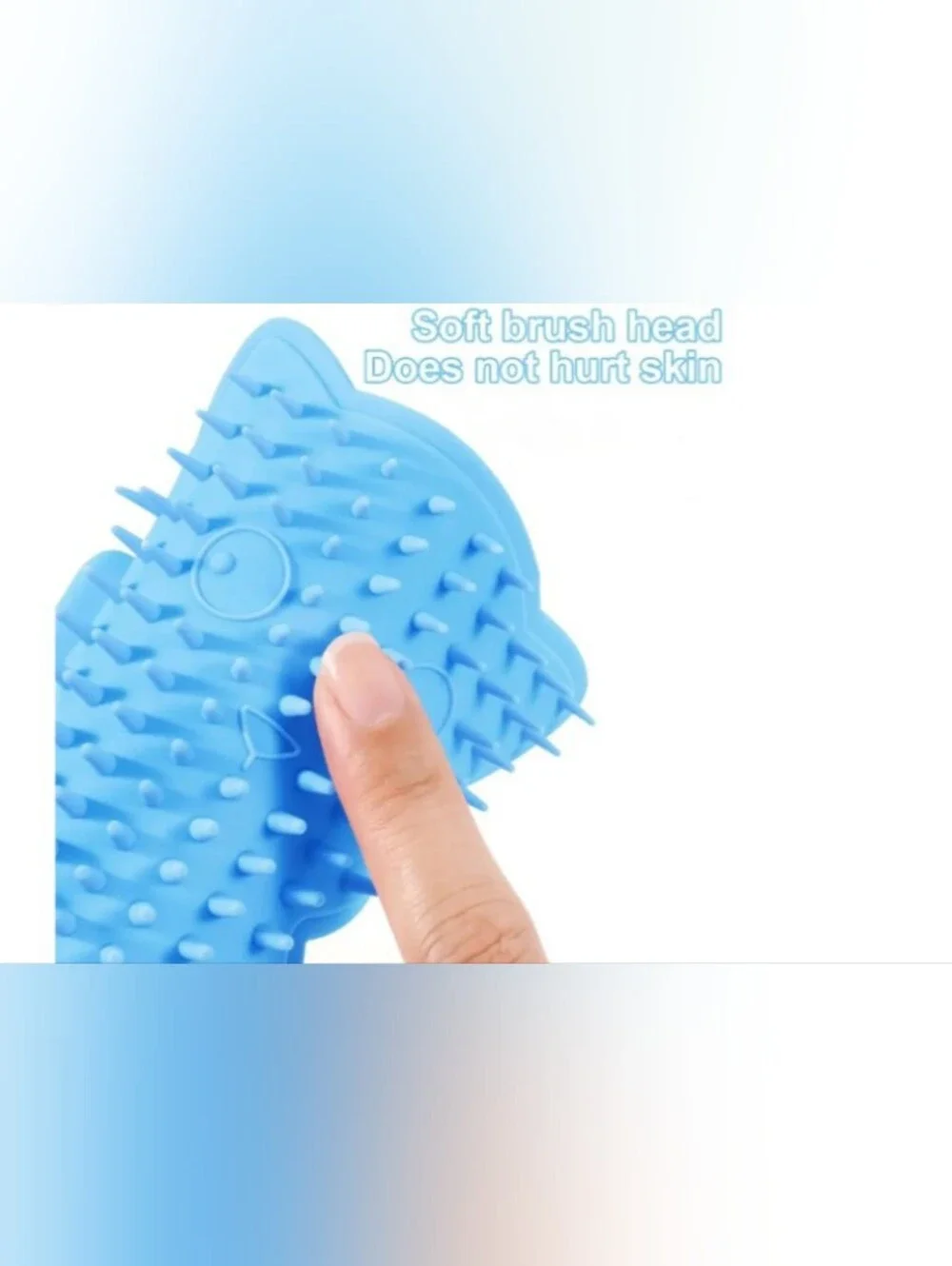 Pink Silicone Cat 😺 Toy Grooming Shedding Brush Scratch